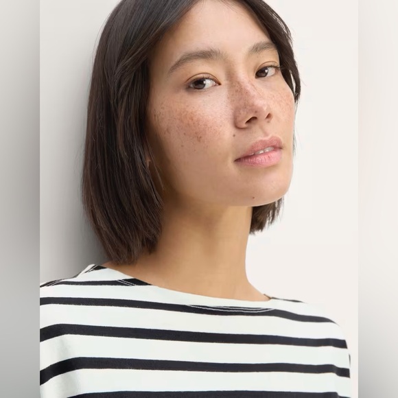 New Everlane The Mariner Tee Striped Shirt Women Size XS - Picture 3 of 16
